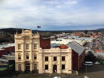 View of Ballarat 
from the apartment 